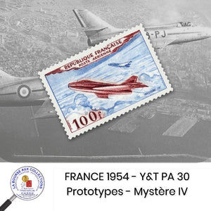 1954 - Y&T PA 30 - Prototypes - Mystère IV