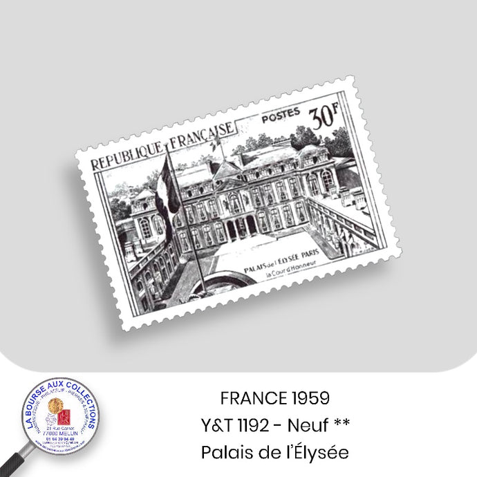 1959 - Y&T 1192 - Palais de l'Elysée - Neuf **