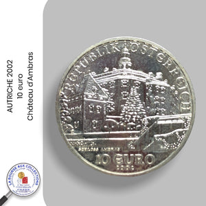10 euro AUTRICHE 2002 - Château d'Ambras - UNC
