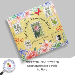CNEP 2010- Bloc n° Y&T 56 - Salon du timbre à Paris - La Flore