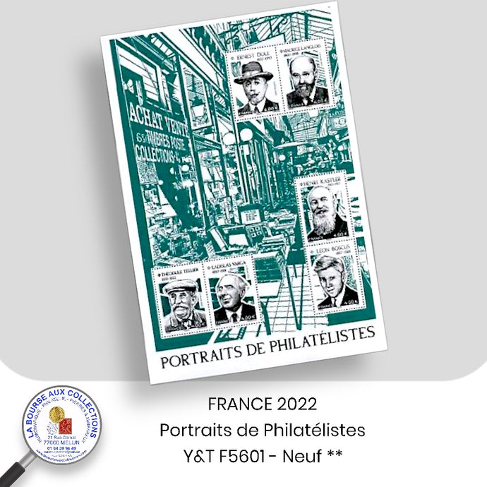 2022 - Y&T F5601 - Portraits de Philatélistes - NEUF **
