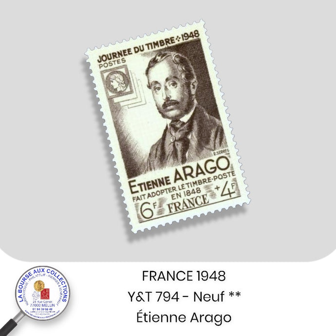 1948 - Y&T 794 - Etienne Arago - Neuf **