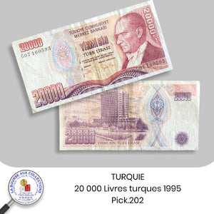 TURQUIE - 20 000 LIVRES TURQUE - 1995 - Pick.202