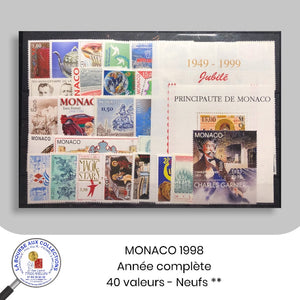 MONACO - 1998 - Année Complète - Timbres neufs **