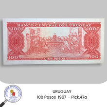 Charger l&#39;image dans la galerie, URUGUAY - 100 Pesos  1967  - Pick.47a - NEUF/UNC

