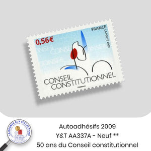 2009 - Autoadhésifs - Y&T n° AA 337A -  50 ans du Conseil constitutionnel - Type II - Neuf **