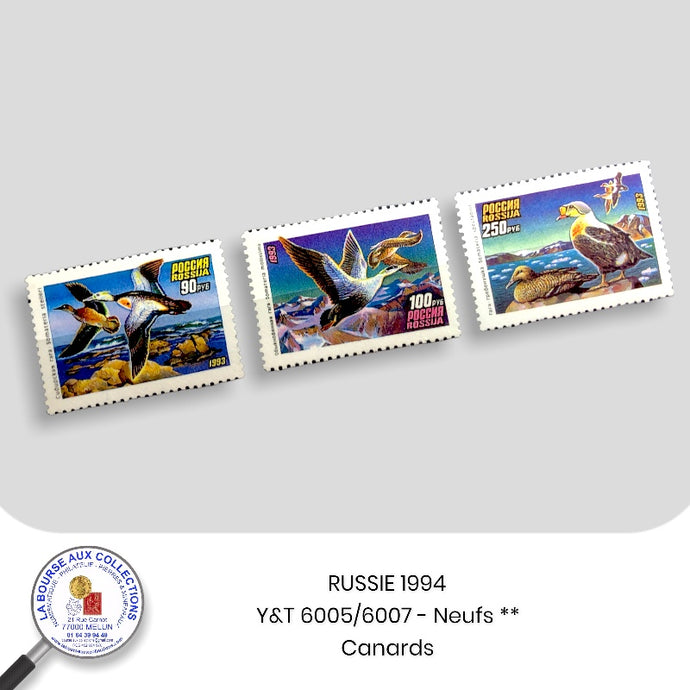 RUSSIE 1993 - Y&T 6005/6007 - Canards - Neufs **