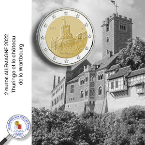 2 euro ALLEMAGNE 2022 - Thuringe, château de la Wartbourg