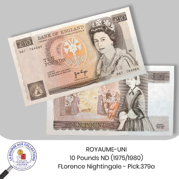 ROYAUME-UNI - 10 Pounds ND (1975/1980) - Pick.379a