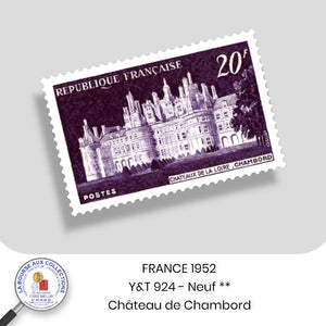1952 - Y&T 924 - Château de Chambord et premier spectacle ''Son et Lumière''- Neuf **