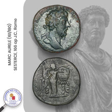 Charger l&#39;image dans la galerie, MARC AURELE (161/180) - SESTERCE, 166 ap J.C., Rome
