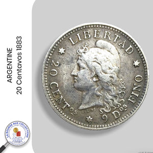 ARGENTINE - 20 Centavos 1883