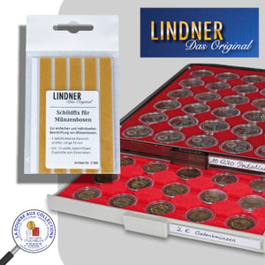 Lindner Schildfix - Etiquettes pour BOX MONNAIES