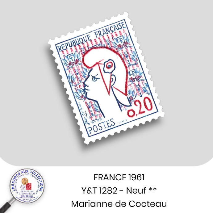 1961 - Y&T 1282 - Marianne de Cocteau - Neuf **