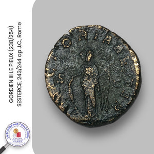 GORDIEN III LE PIEUX (238/244) - SESTERCE, 243/244 ap J.C., Rome