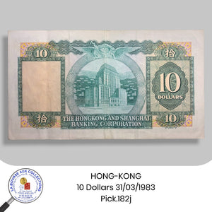 HONG-KONG - 10 Dollars 31/03/1983 - Pick.182j