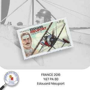 2016 - Y&T PA 80 - Edouard Nieuport sportif et industriel français de l'aéronautique  - NEUF **