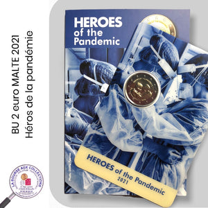BU 2 euro MALTE 2021 – Héros de la pandémie