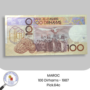 MAROC - 100 DHIRHAMS - 1987 - Pick.64c