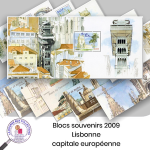 2009 - Blocs souvenirs n° 38/43 - Capitales européennes. Lisbonne (Portugal) -  Neuf **