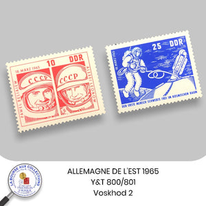 ALLEMAGNE DE L'EST 1965 - Y&T 800/801 - Voskhod 2   - NEUF **