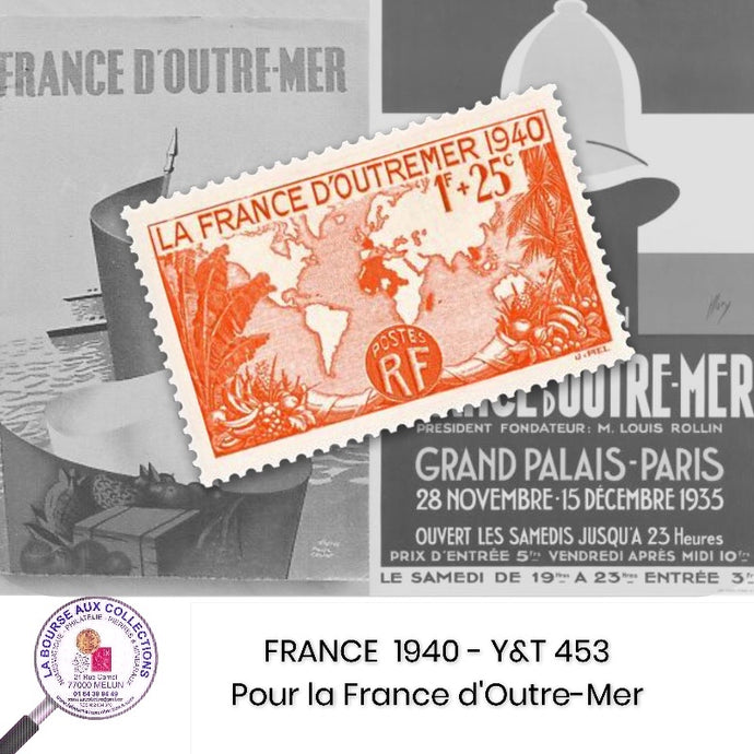 1940 - Y&T 453 - Pour la France d'Outre-Mer - Neuf **