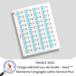 2023 - YT AA 2226 - Tirage autoadhésif - Marianne l'Engagée Service Plus