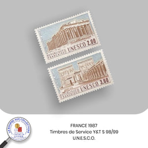 1987 - Y&T S 98/99 - U.N.E.S.C.O. Patrimoine universel. Sites classés à protéger - Neuf **