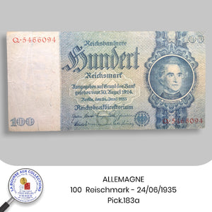 ALLEMAGNE - 100  Reischmark - 24/06/1935 - Pick.183a