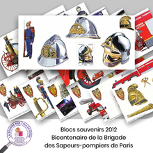 Charger l&#39;image dans la galerie, 2011 - Blocs souvenirs n° 59/64 - Bicentenaire de la Brigade des Sapeurs-pompiers de Paris   - Neuf **

