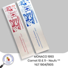 Charger l&#39;image dans la galerie, MONACO 1993 - Carnets n° 10 &amp; 11 - Jeux Olympiques - Neuf **
