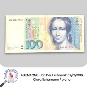 ALLEMAGNE - 100 Deutschmark 02/01/1996 - Pick.46