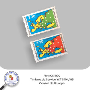 1990 - Y&T S 104/105 - Conseil de l'Europe - Neuf **