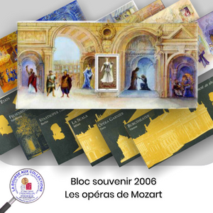 2006 - Blocs souvenirs n° 7/12 - Les opéras de Mozart - Neuf **