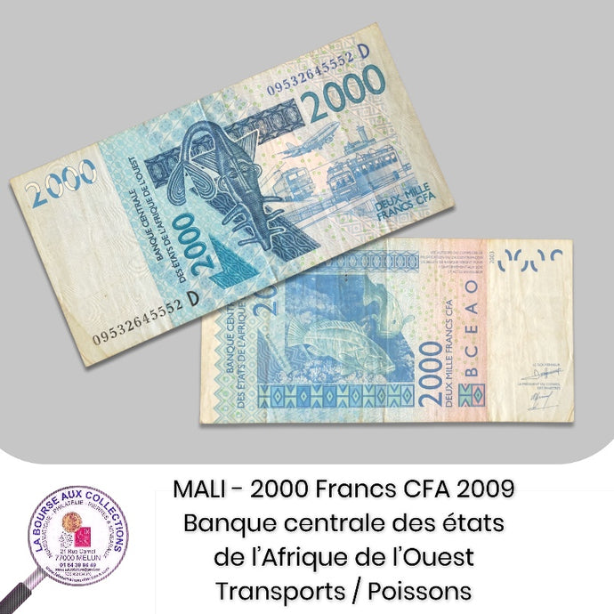 MALI - 2 000 Francs CFA 2009 - Pick.416Dh