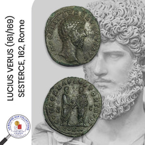 LUCIUS VERUS (161/169) -  SESTERCE, 162 ap J.C., Rome