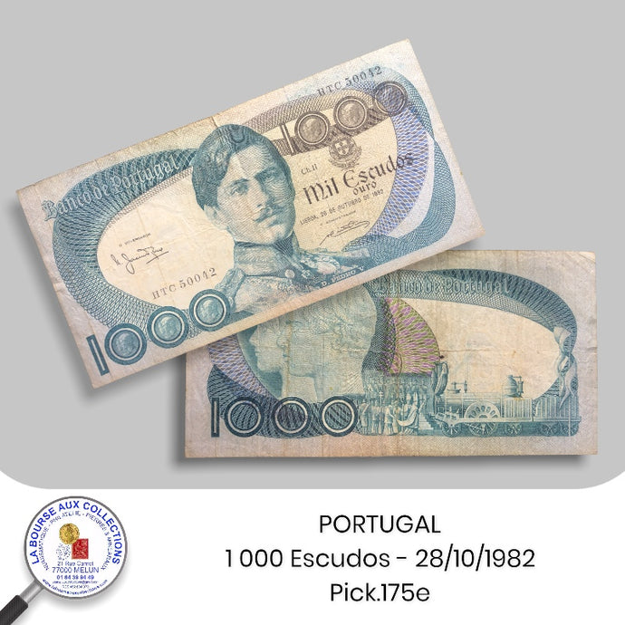 PORTUGAL - 1 000 ESCUDOS 26/10/1982  - Pick.175e