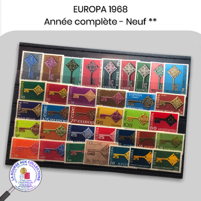 Année complète timbres EUROPA 1968 - Neufs **