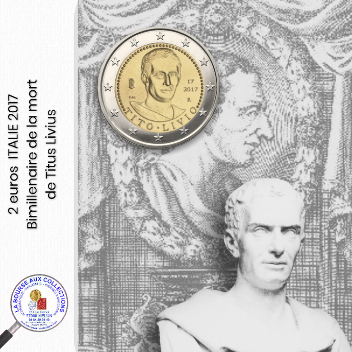 2 Euros ITALIE 2017 - Bimillénaire de la mort de Titus Livius