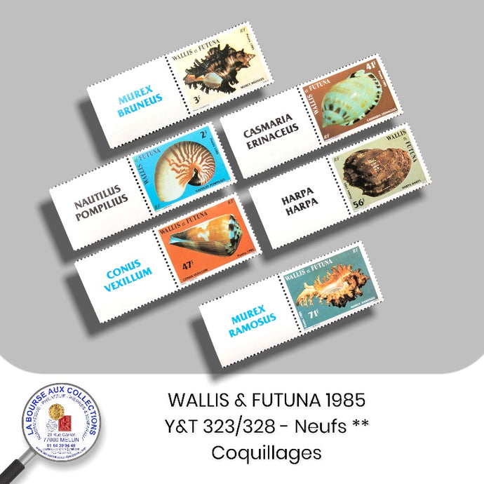 WALLIS & FUTUNA 1985 - Y&T 323/328 - Coquillages - Neuf **