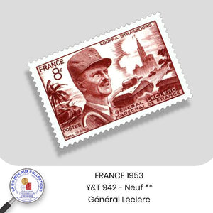1953 - Y&T 942 - Général Leclerc Maréchal de France - Neuf **