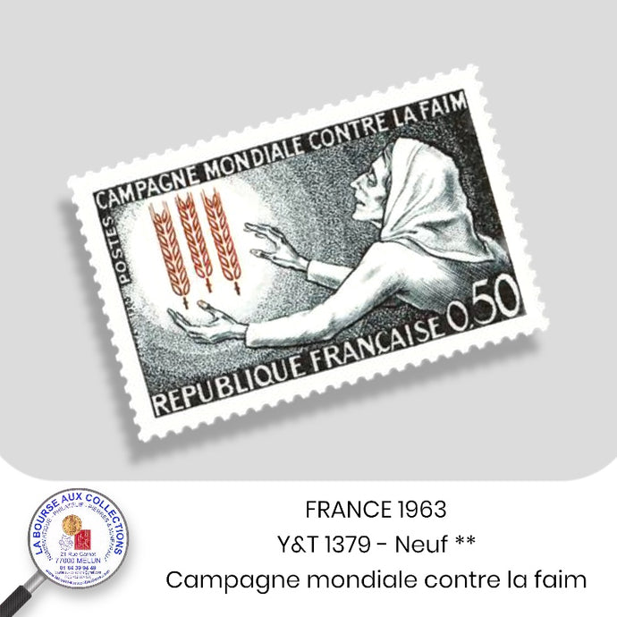 1963 - Y&T 1379 - Campagne mondiale contre la faim - Neuf **