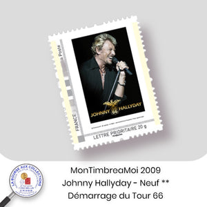 MonTimbreaMoI 2009 - JOHNNY HALLYDAY - Démarrage du Tour 66