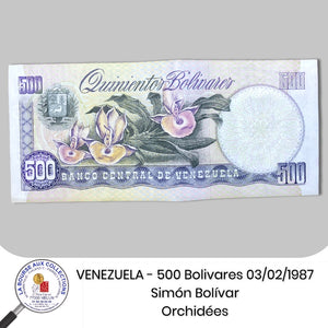 VENEZUELA - 500 Bolivares 03/02/1987 - Pick.67b