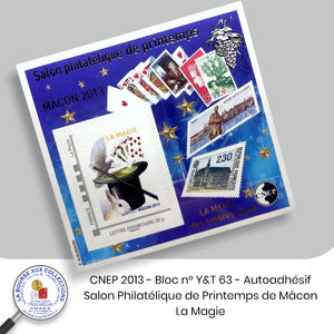 CNEP 2013 - Bloc n° Y&T 63 - Autoadhésif - Salon Philatélique de Printemps de Mâcon - La Magie.