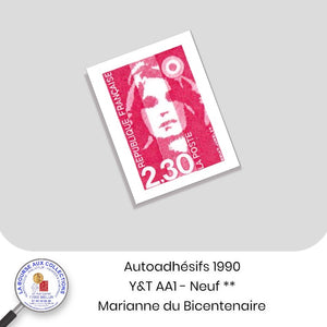 1990 - Autoadhésifs - Y&T n°  AA 1 (2630) -  Marianne du bicentenaire - Neuf **