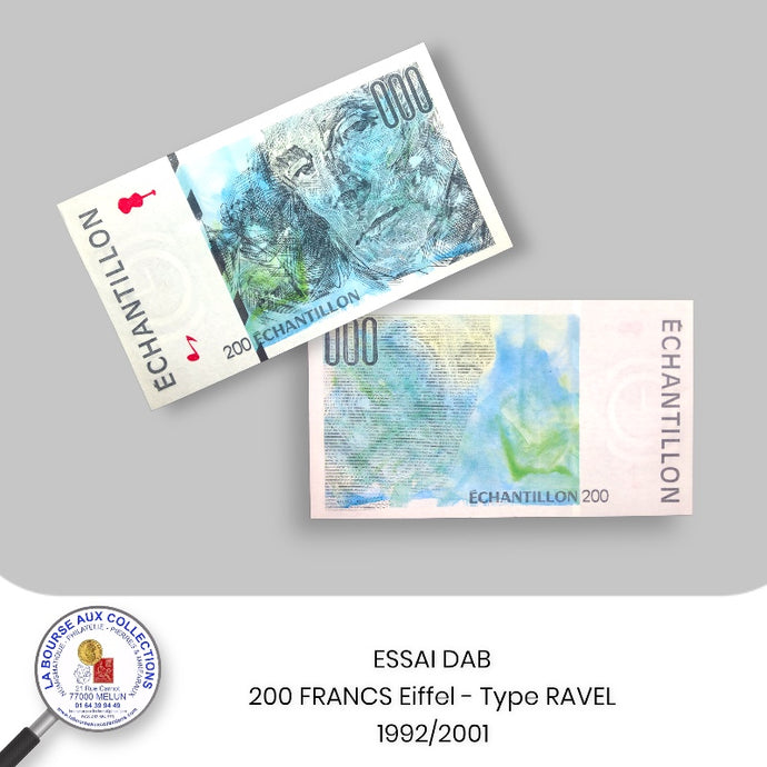 ESSAI DAB - 200 FRANCS Eiffel type Ravel - (1992/2001)