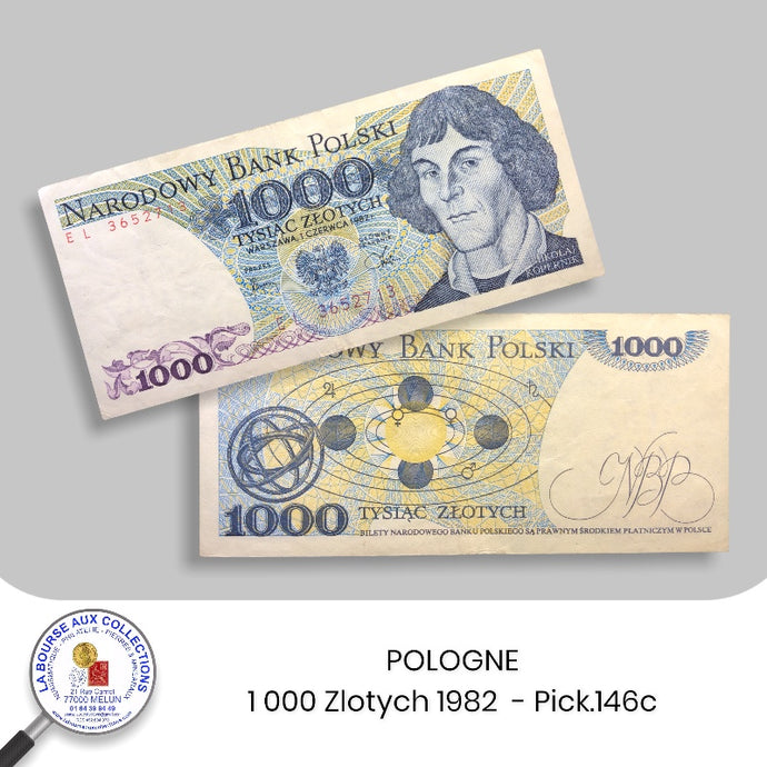 POLOGNE - 1 000 Zlotych 1982  - Pick.146c