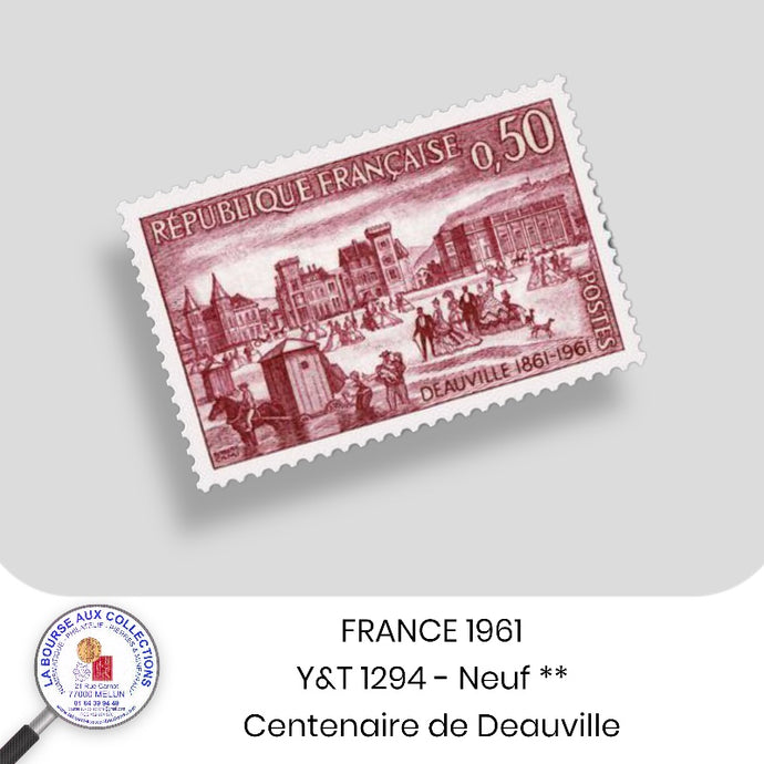 1961 - Y&T 1294 - Centenaire de Deauville - Neuf **