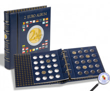 Charger l&#39;image dans la galerie, VISTA album numismatique pour pièces de 2 euros avec étui
